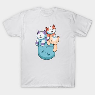 three cute cats T-Shirt